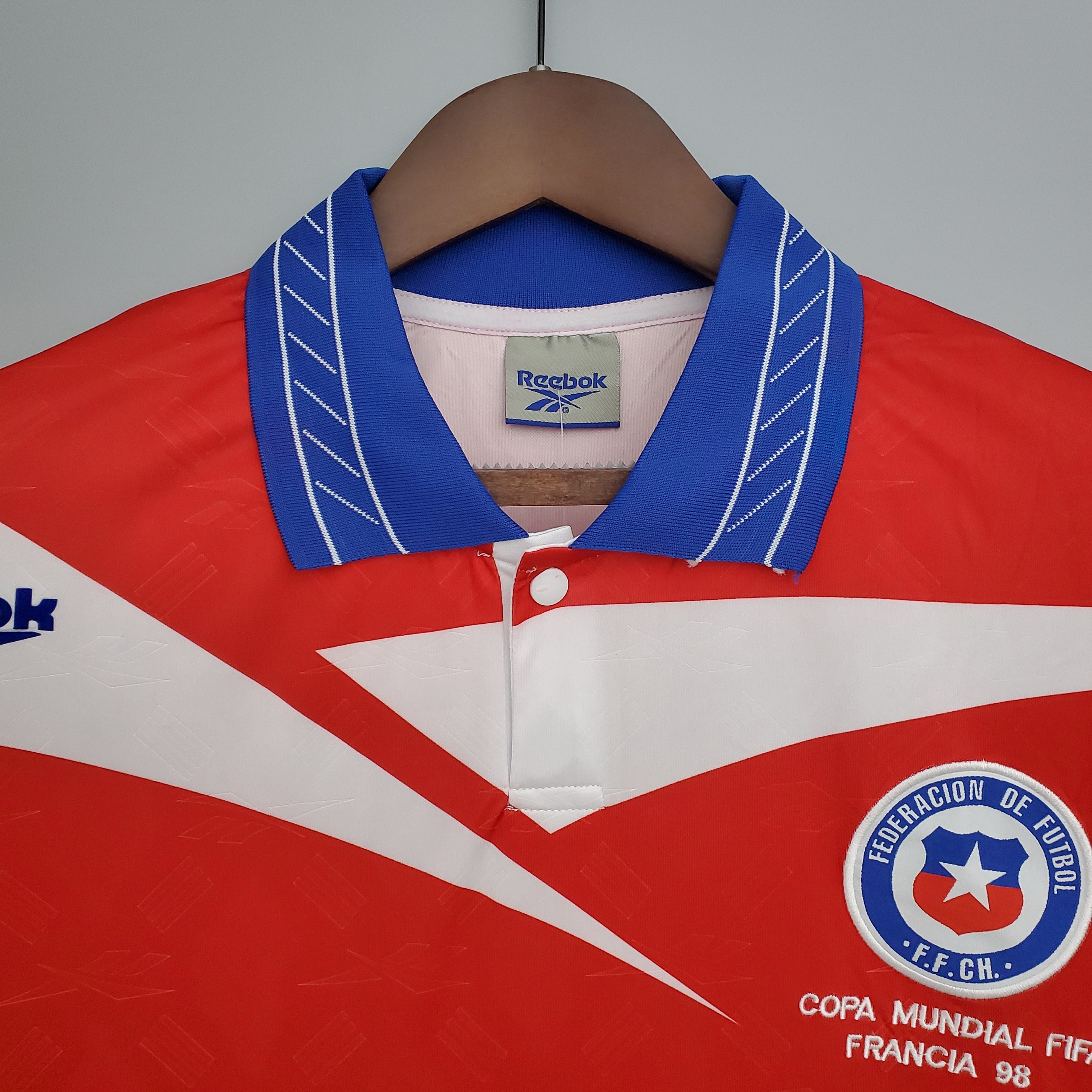 Camiseta Chile mundial 1998 Local manga larga | Retro