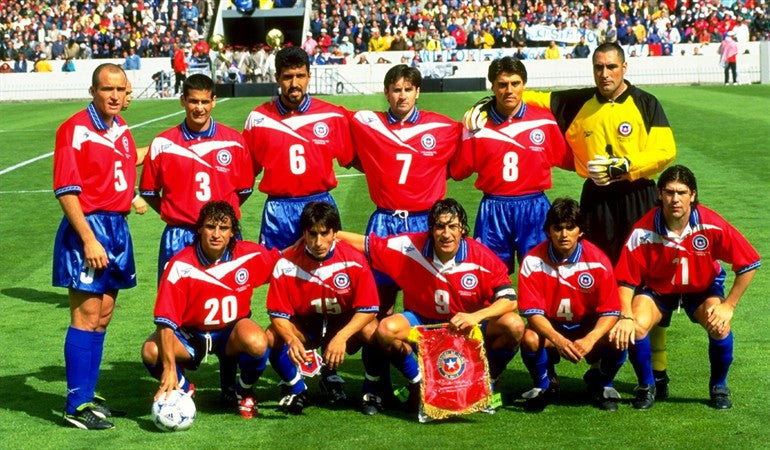 Camiseta Chile mundial 1998 Local manga larga | Retro