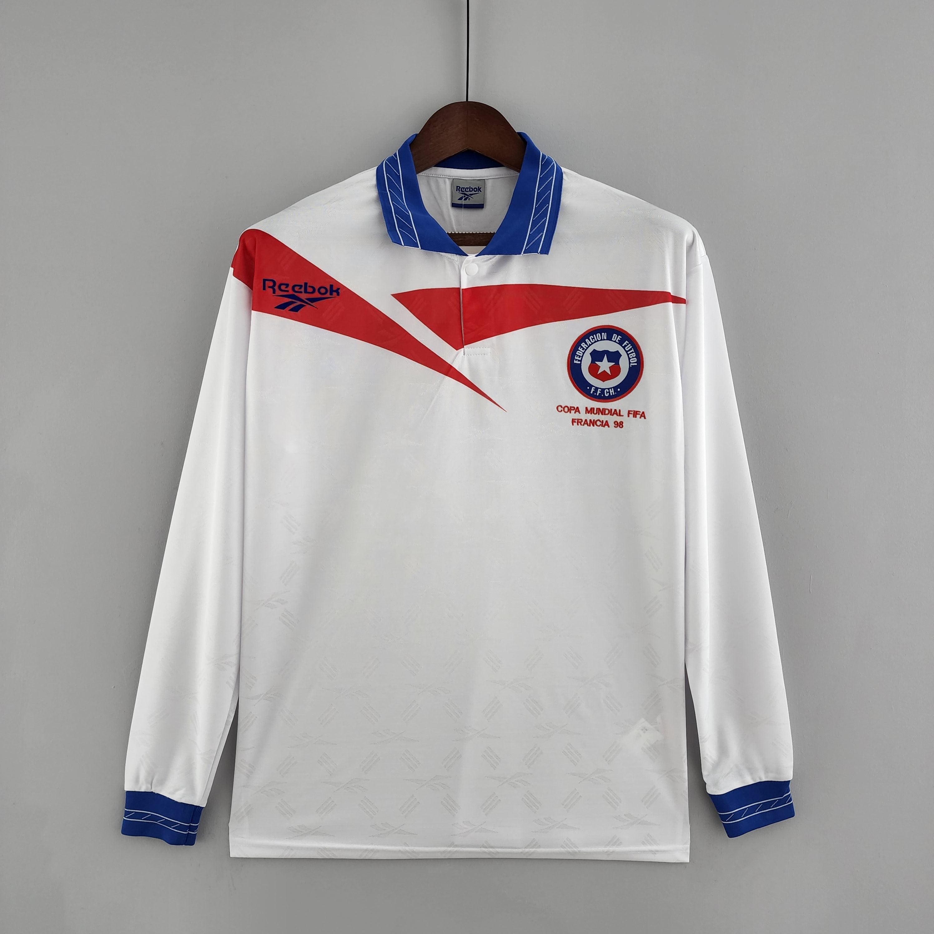 Camiseta Chile mundial 1998 Visitante manga larga | Retro