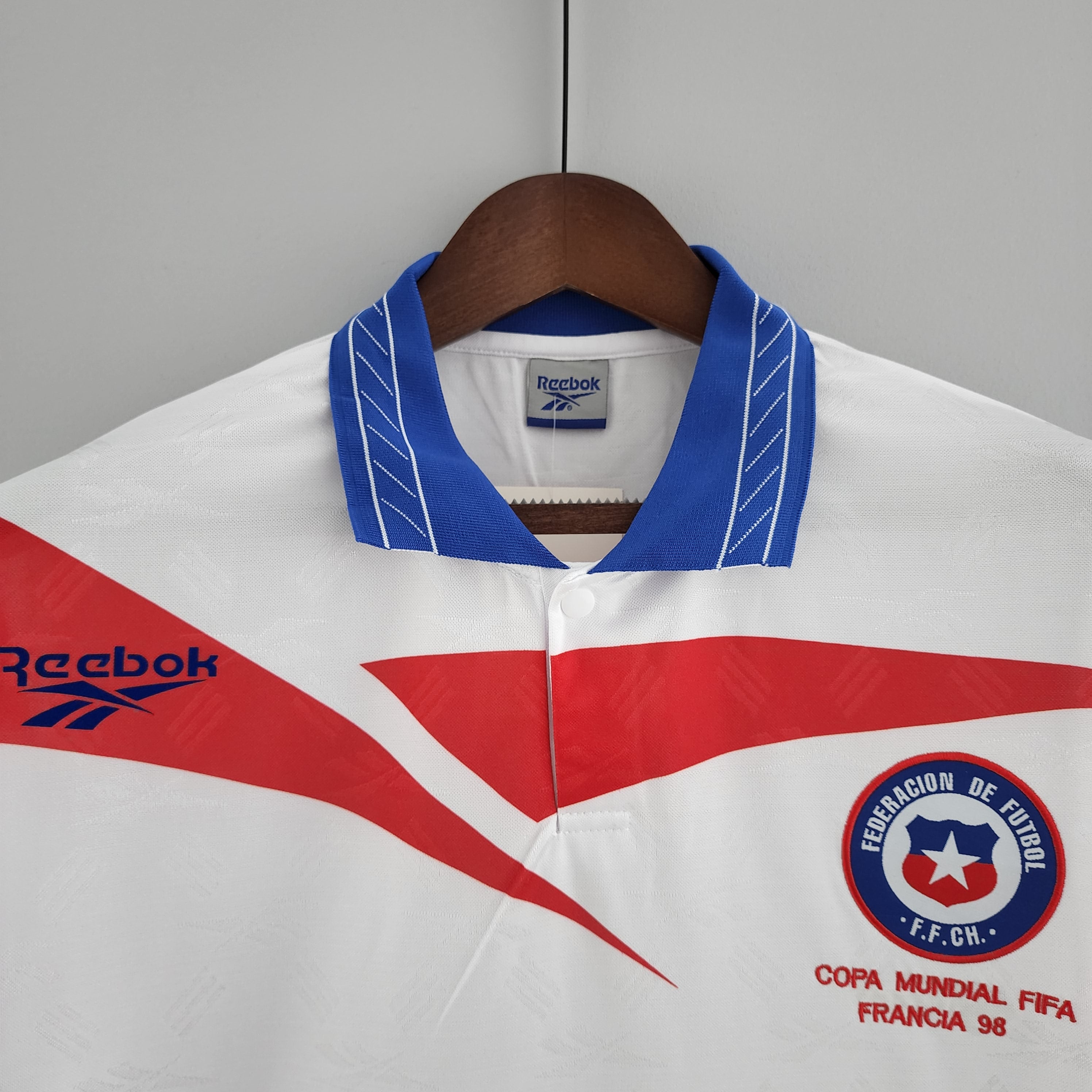 Camiseta Chile mundial 1998 Visitante manga larga | Retro