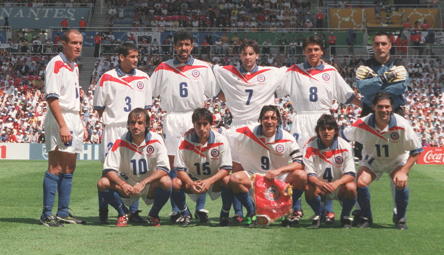 Camiseta Chile mundial 1998 Visitante manga larga | Retro